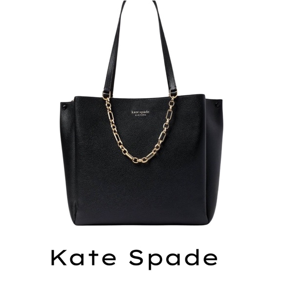 kate spade Handbags - Kate Spade New York Carlyle Large Tote Black Pebble Leather